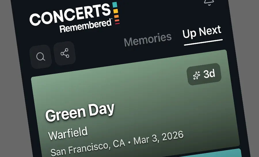 The Concert Countdown App for People Who Actually Go to Concerts
