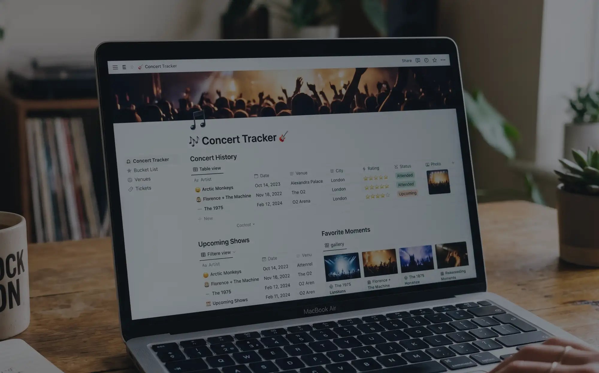 Why Notion Doesn't Work for Concert Memories